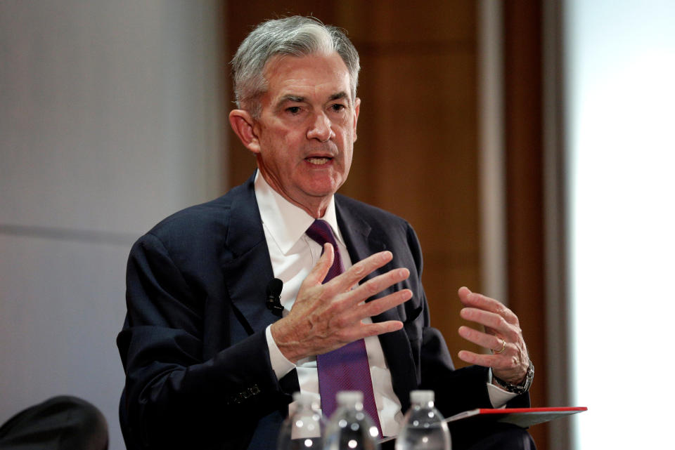 Federal Reserve Board Governor Jerome Powell discusses financial regulation in Washington, U.S., October 3, 2017. REUTERS/Joshua Roberts