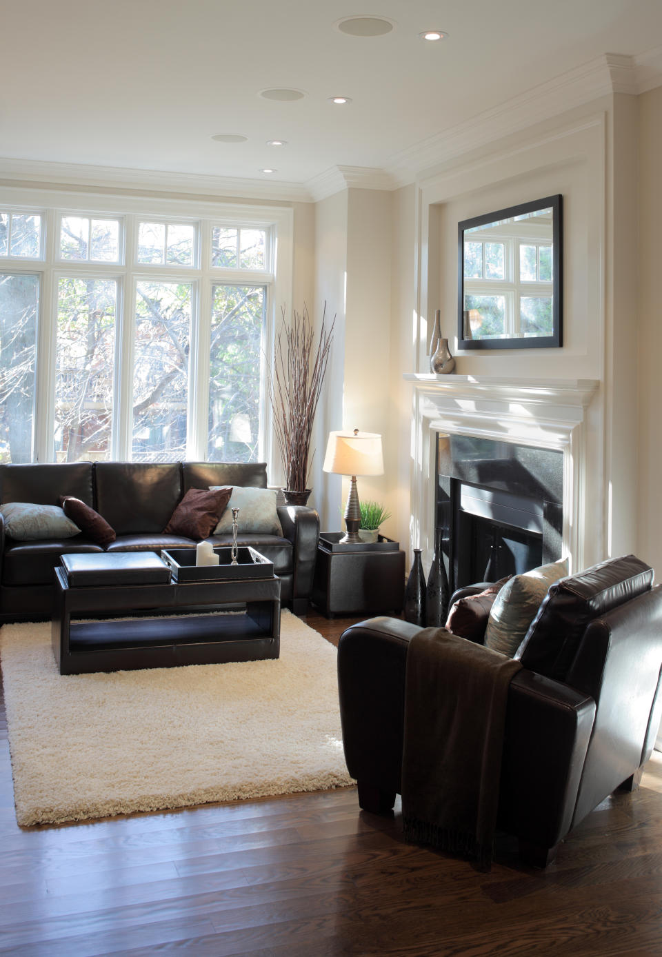 speakers in family living room