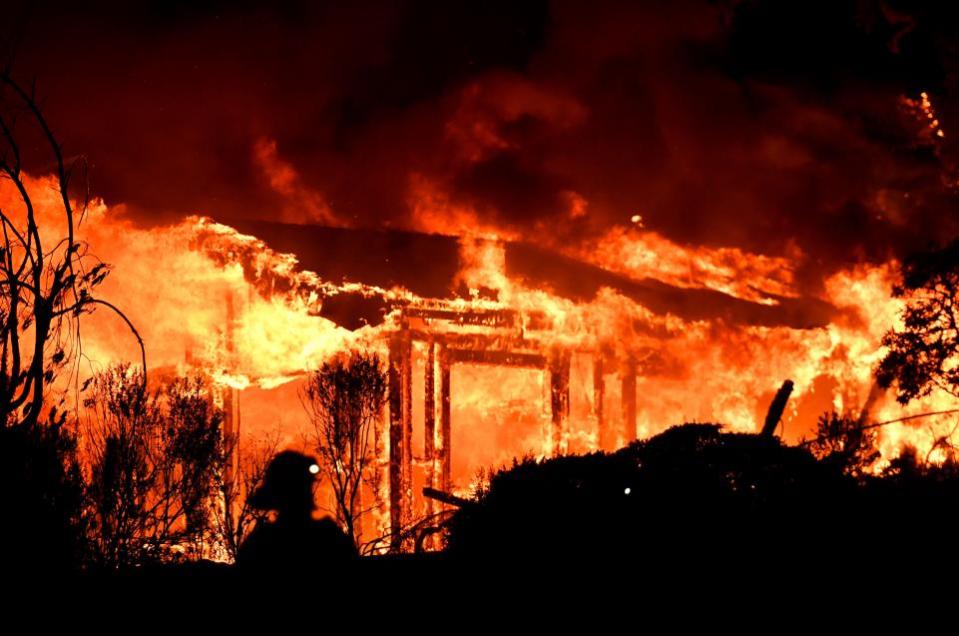 Burning_Structure_Wildfire_Napa_California