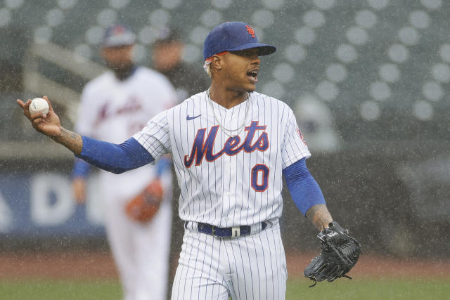 Mets P Marcus Stroman upset game started with heavy rain, was delayed  almost instantly