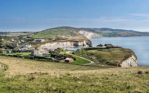 Freshwater Bay on Tennyson Down - Credit: istock