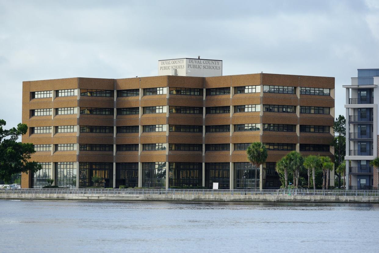 The Duval County Public Schools building on the Southbank of the St. Johns River.