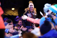 <p>Lara Gut of Switzerland A general view during the Audi FIS Alpine Ski World Cup Women’s Super G on January 21, 2018 in Cortina d’Ampezzo, Italy. (Photo by Christophe Pallot/Agence Zoom/Getty Images) </p>