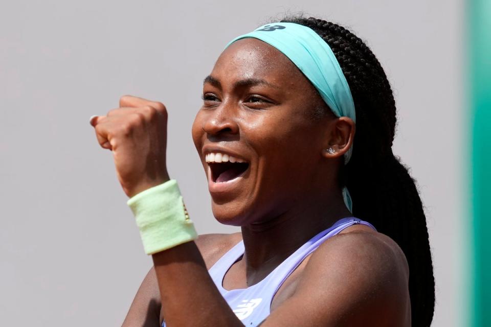 Coco Gauff beat Kaia Kanepi (Christophe Ena/AP) (AP)