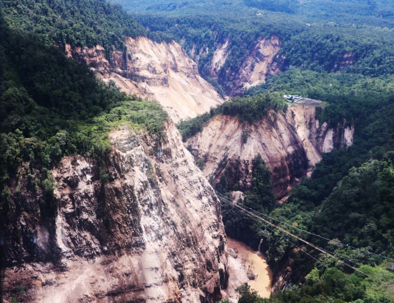 The February 26 quake triggered landslides that blocked roads and cut off villages