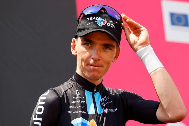 Le Français Romain Bardet lors du Tour d'Italie 2022 (Luca Bettini)