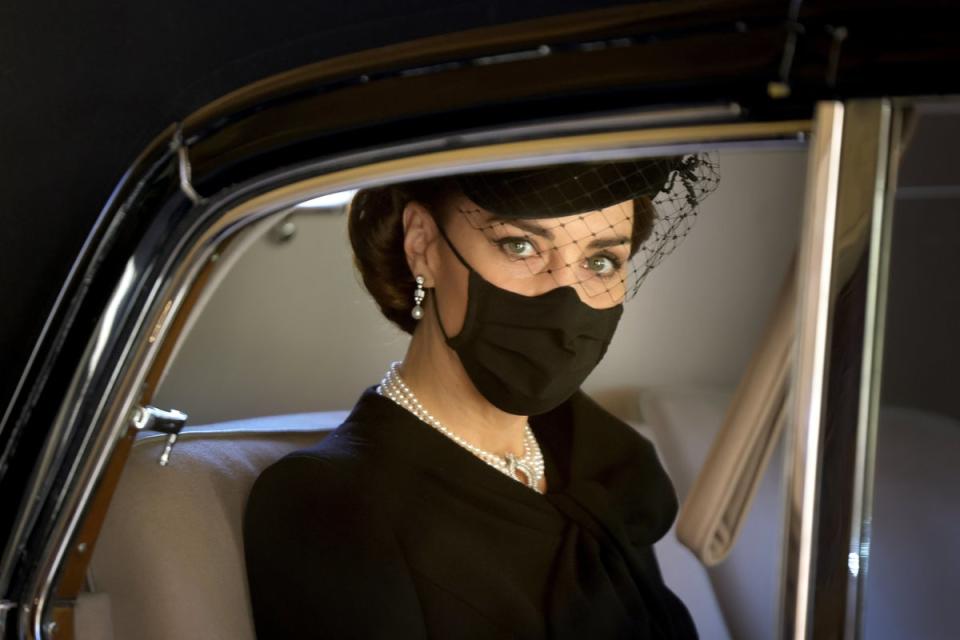 The Duchess of Cambridge at the funeral of Prince Philip (Getty Images)