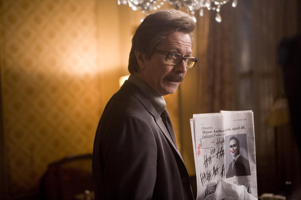 Gary Oldman Batman The Dark Knight Production Warner Brothers 2008