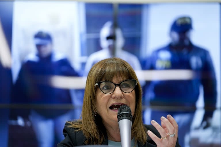 La ministra de Seguridad, Patricia Bullrich