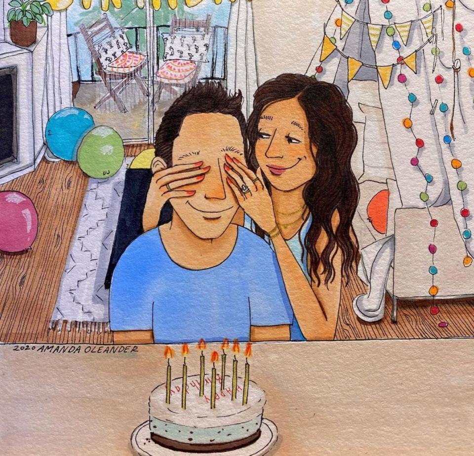 "Birthday Surprise" (Photo: <a href="https://www.instagram.com/p/CAJfkCthV1y/" target="_blank">Amanda Oleander</a>)