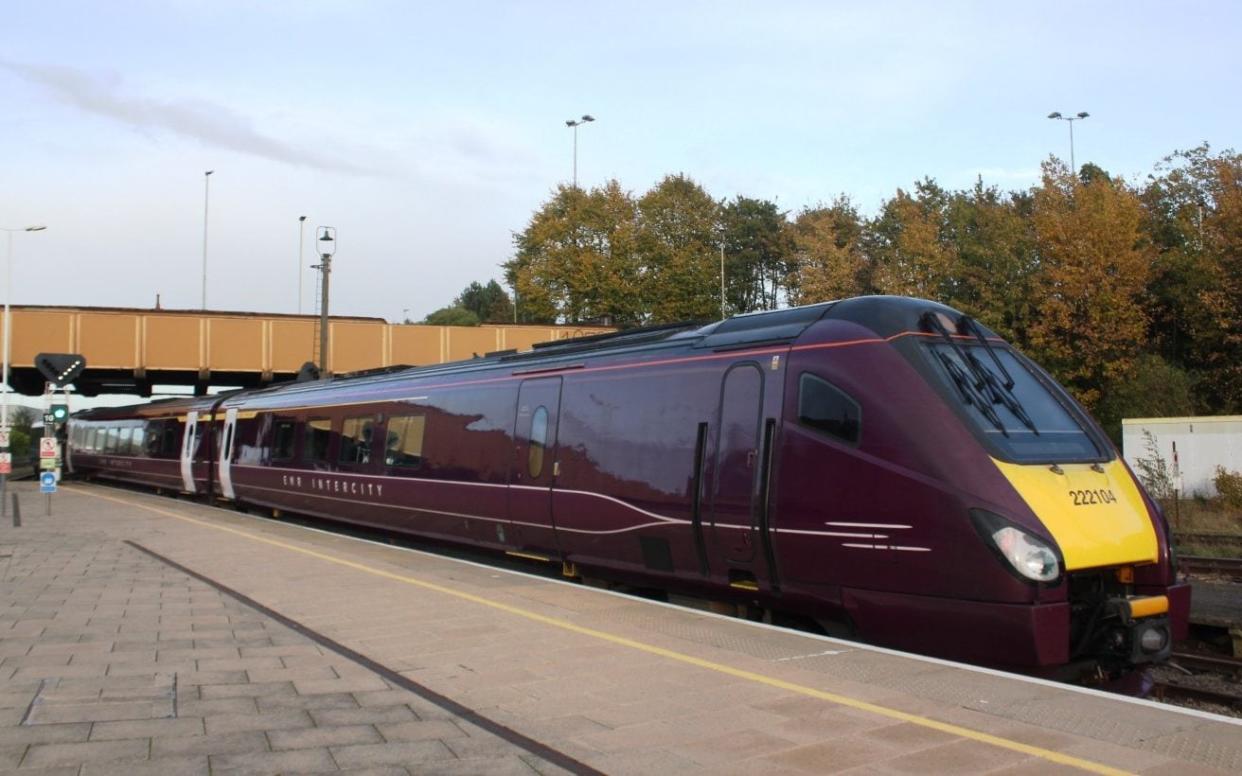 An East Midlands Railway train en route to Lincoln