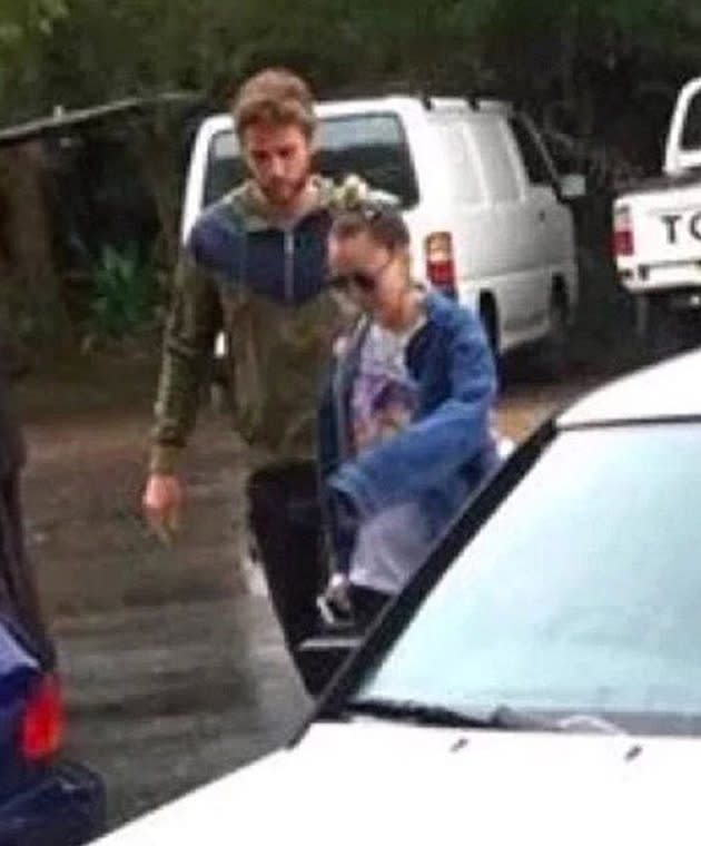 Miley and Liam were spotted at Falls Festival. Photo: Instagram.