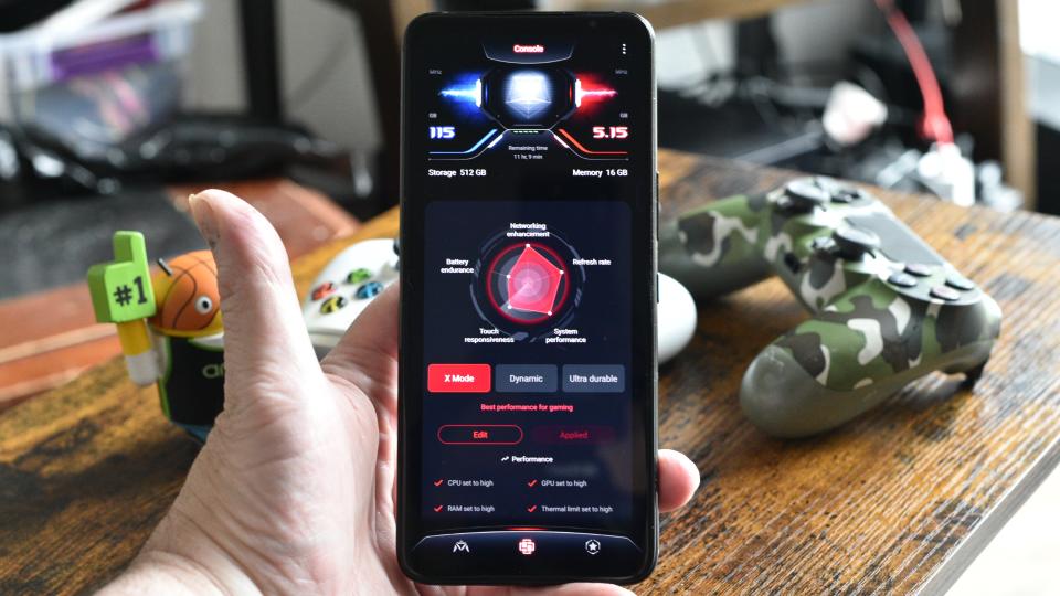 Asus ROG Phone 7 Ultimate game software