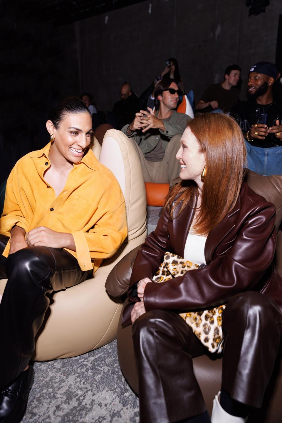 Imane Khelif and Julianne Moore at Bottega Veneta (Bottega Veneta)