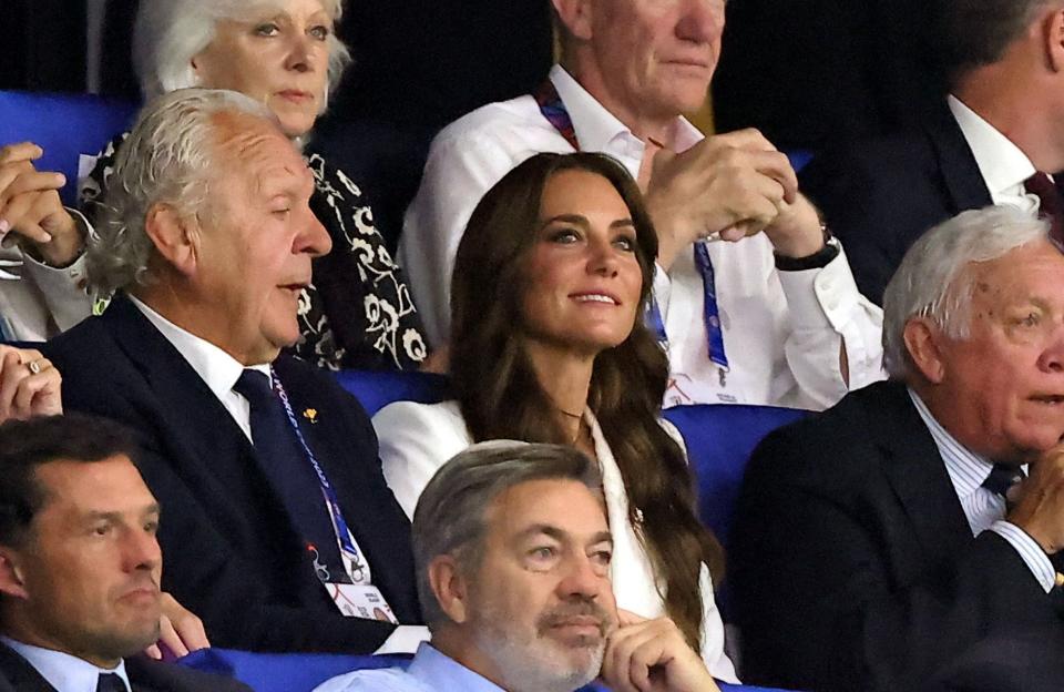 Kate Middleton, supportrice royale dans les tribunes du stade Vélodrome