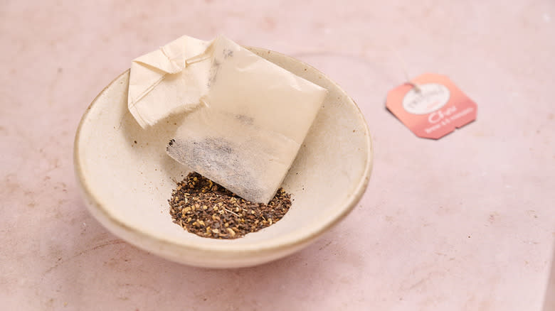 chai tea in a bowl