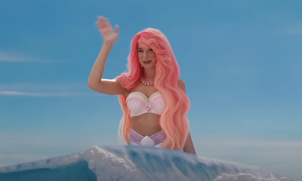 dua lipa as a barbie mermaid