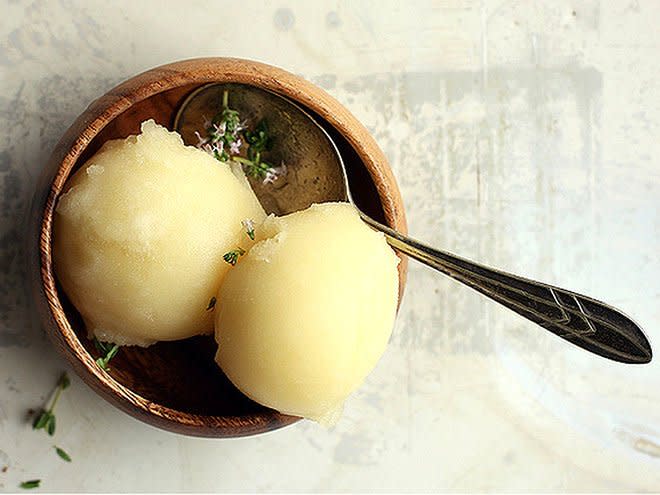 LEMON HONEY THYME SORBET