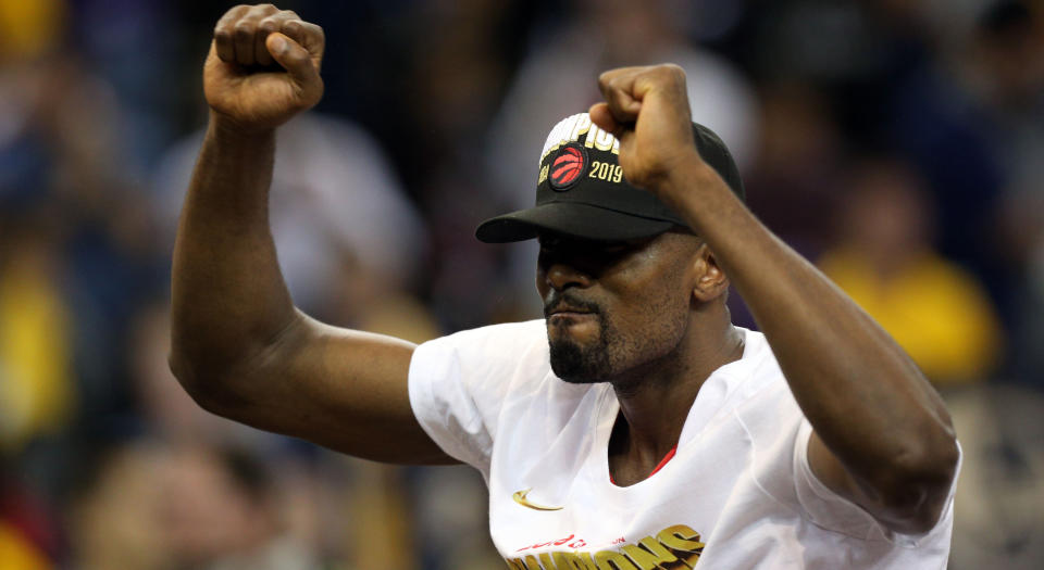 Serge Ibaka is a NBA champion. (Cary Edmondson-USA TODAY Sports)