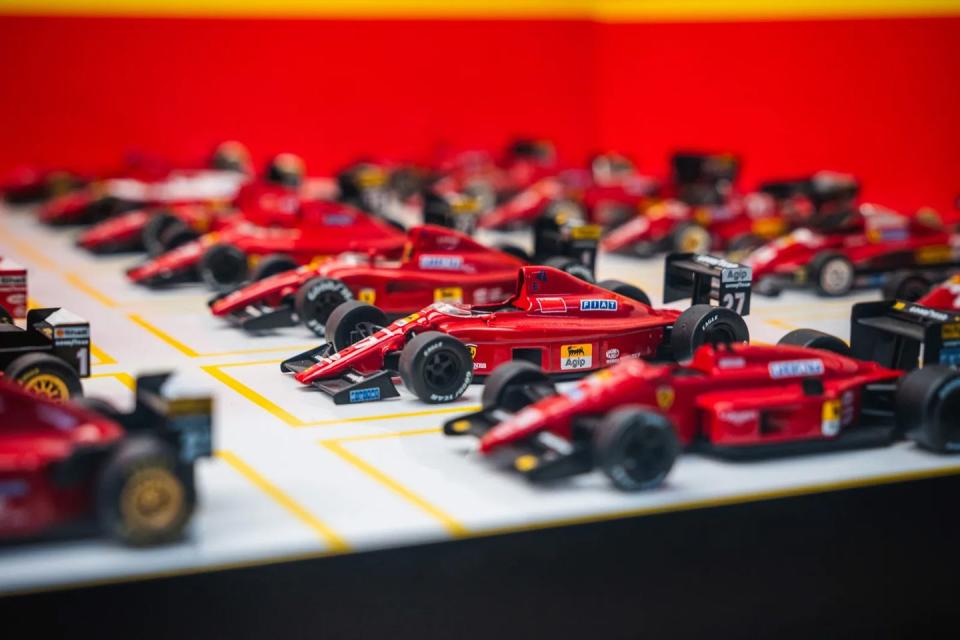 47 piece ferrari f1 model collection