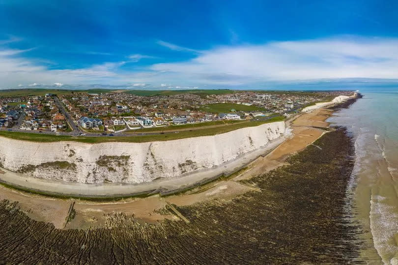 Rottingdean beach and cliffs