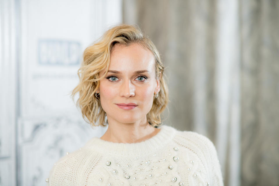 NEW YORK, NY - DECEMBER 05:  Diane Kruger discusses 'In The Fade' with the Build Series at Build Studio on December 5, 2017 in New York City.  (Photo by Roy Rochlin/WireImage)