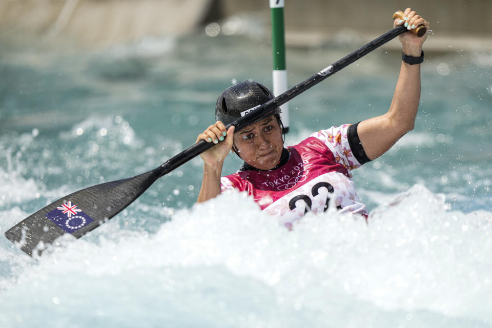 La piragüista Jane Nicholas, una de las seis deportistas de las Islas Cook que participó en Tokio 2020. (Foto: Fred Lee / Getty Images).