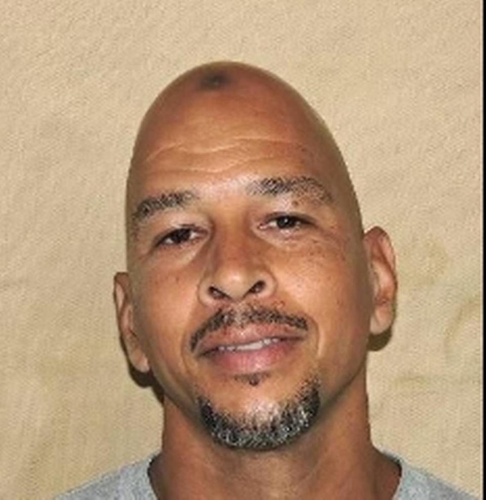 Former Carolina Panther Rae Carruth was released from prison in October 2018. This was his final prison mug shot, taken not long before his release.