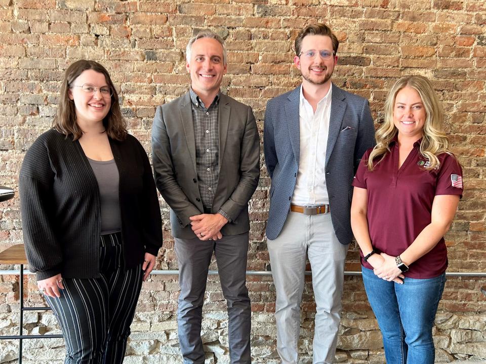 Members beginning their first term on UWNCO’s Board of Directors are, from left, Rachel Jarvis, Matt Carbary, Caleb Ulmer, and Kimberly Niedermier.