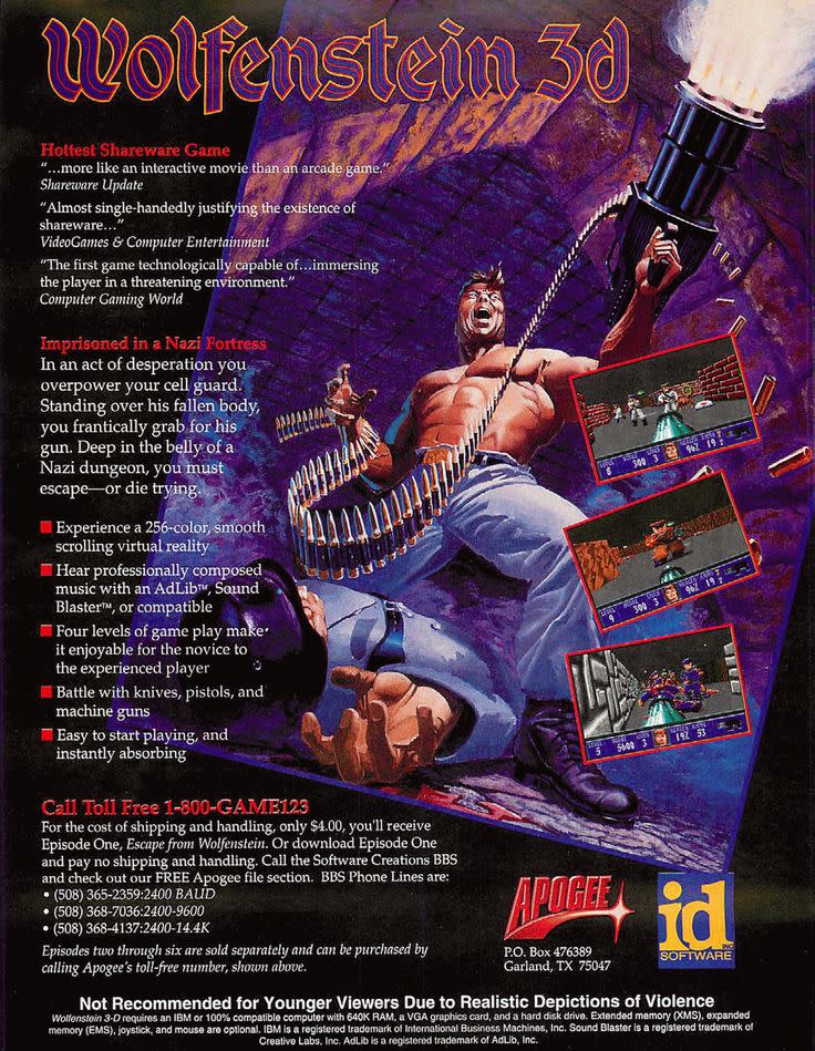 Wolfenstein 3D ad