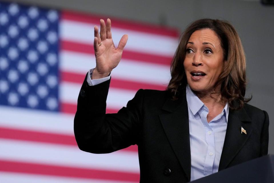 PHOTO: Democratic presidential nominee Vice President Kamala Harris speaks at a campaign event at Northwestern High School in Detroit, Sept. 2, 2024. (Jacquelyn Martin/AP)