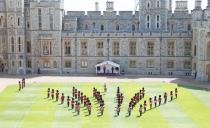 <p>The event in 2020, held at Windsor Castle, was socially distanced and scaled down. </p>