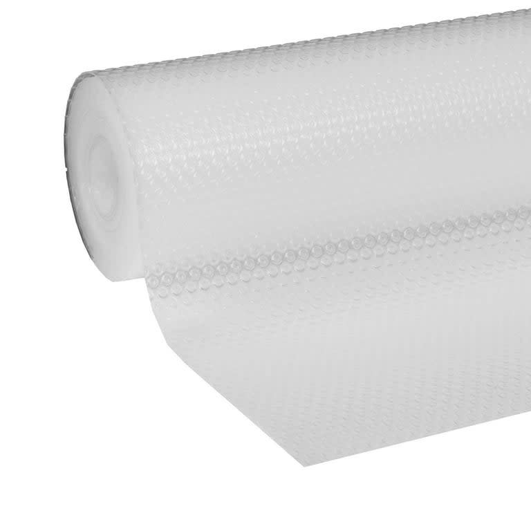 the roll of clear shelf liner