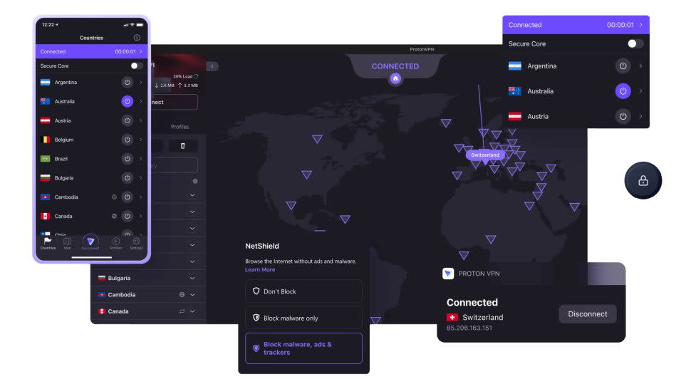  Proton VPN on a range of devices. 