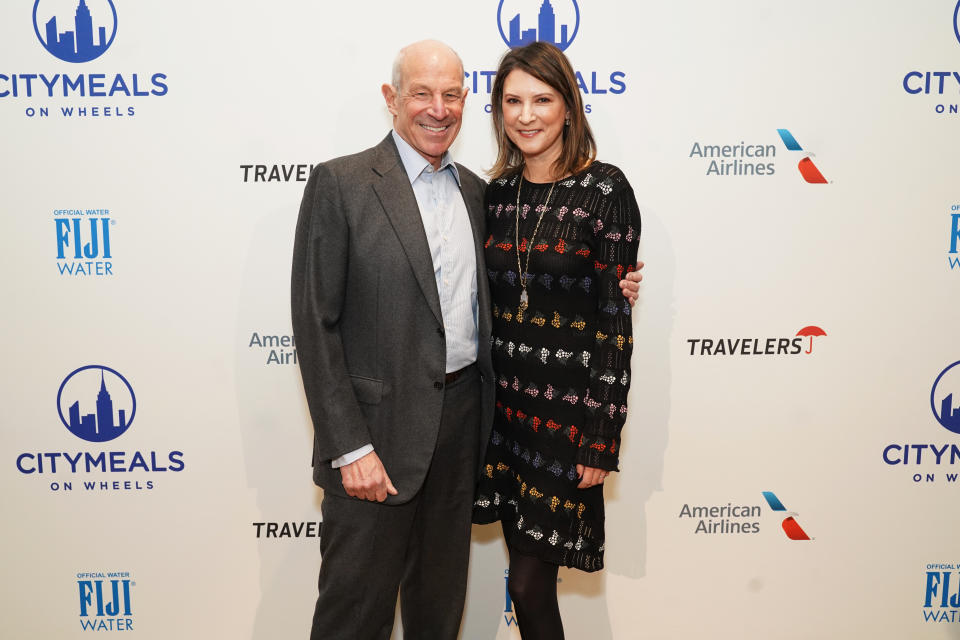 Jonathan Tisch and Lizzie Tisch during the Citymeals 35th Annual Power Lunch November 17, 2022 at The Plaza in New York City. (Eric Vitale/Citymeals)