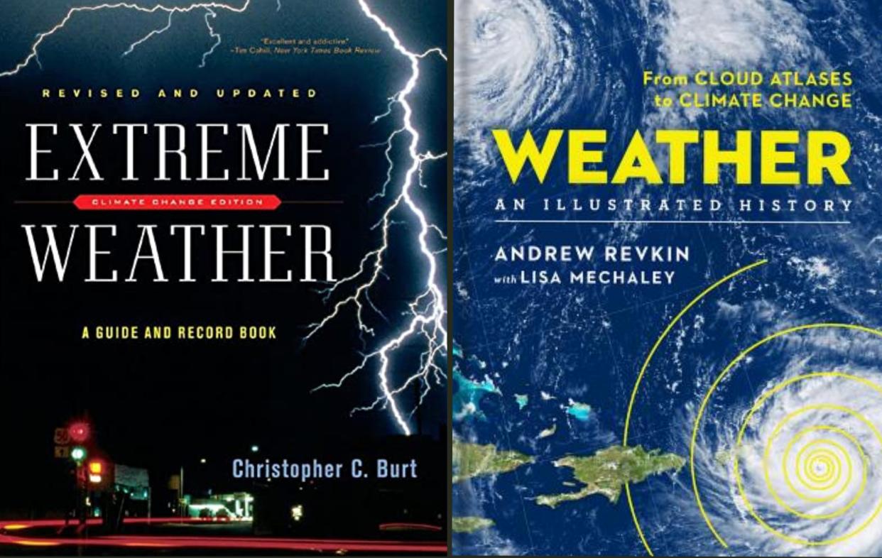 “Extreme Weather, A Guide and Record Book” by Christopher C. Burt and "Weather, An Illustrated History” by Andrew Revkin and Lisa Mechaley.