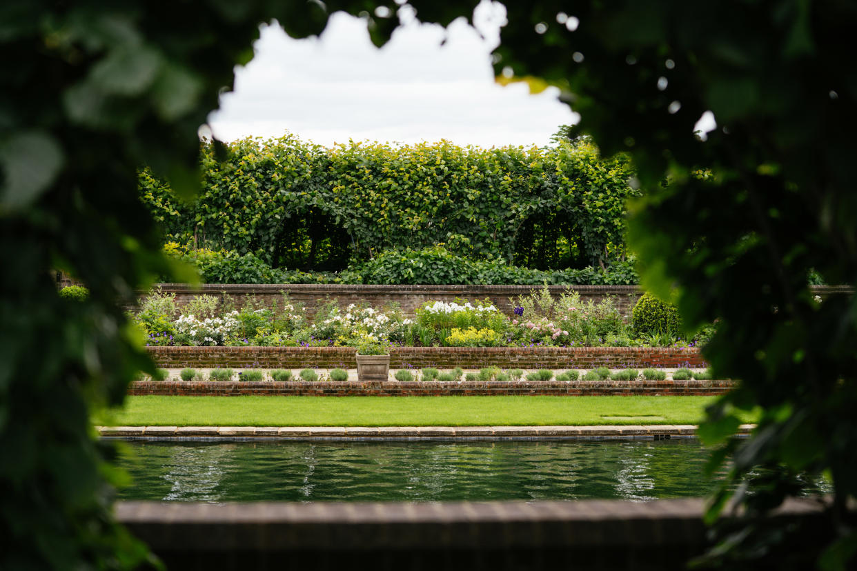 The team have planted hundreds of flowers, including many of the princess's favorite forget-me-nots. (Photo: Kensington Palace)