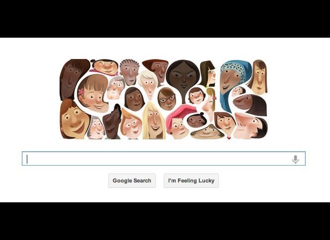 Google celebrated International Women's Day 2013 with <a href="http://www.google.com/doodles/womens-day-2013" target="_hplink">this doodle by Betsy Bauer</a>.