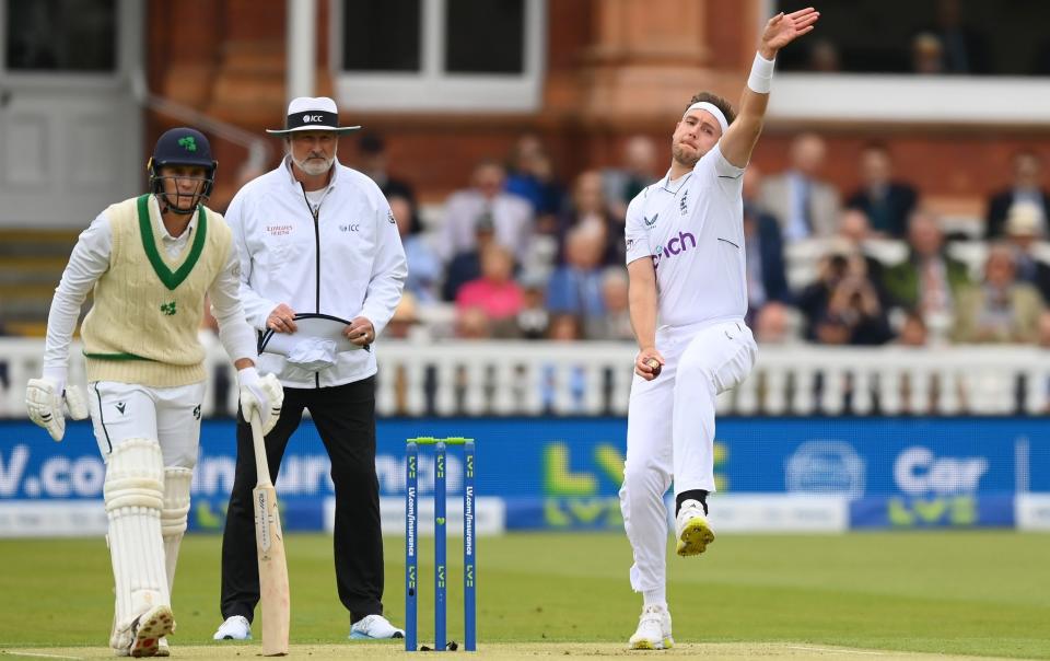Broad constantly pitched the ball up on a day when he displayed his experience and wicket-taking nous - Getty Images/Alex Davidson