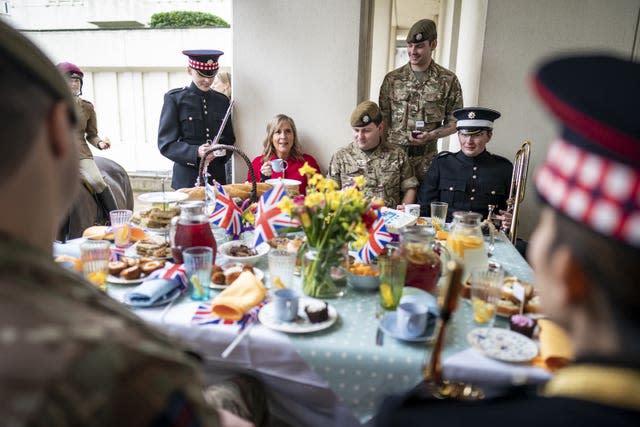 The soldiers and horses will take part in the coronation (Aaron Chown/PA)