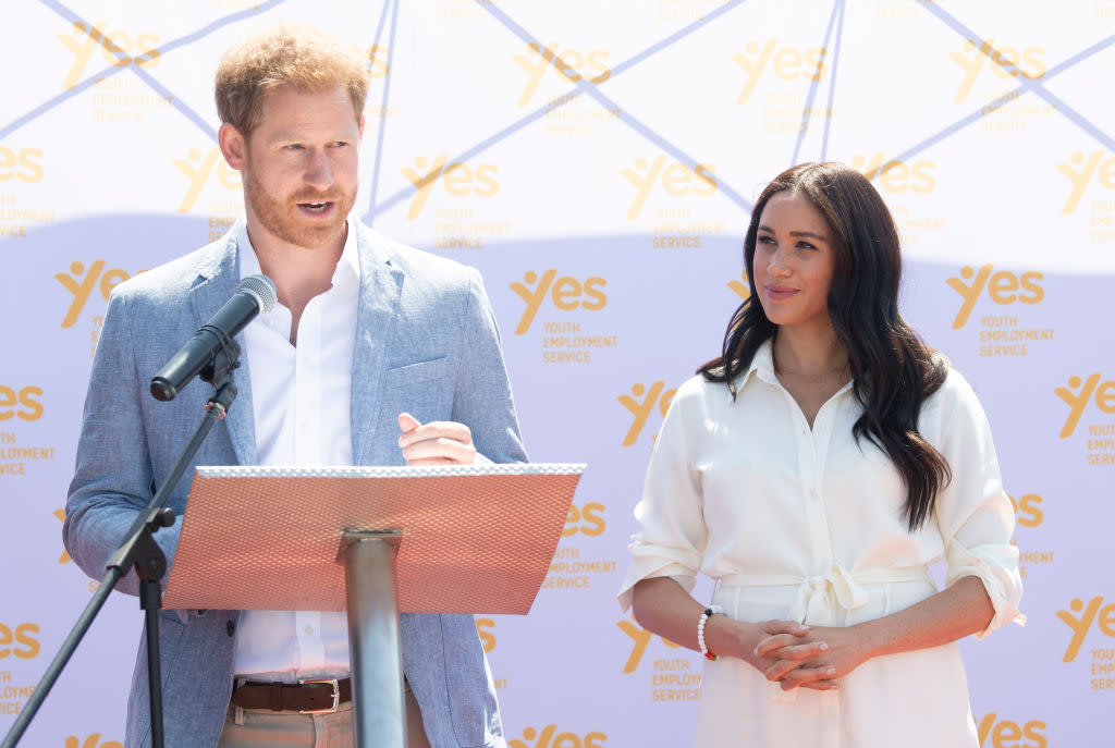 Prince Harry has issued a statement about his wife the Duchess of Sussex's treatment by certain publications in the British press [Photo: Getty]