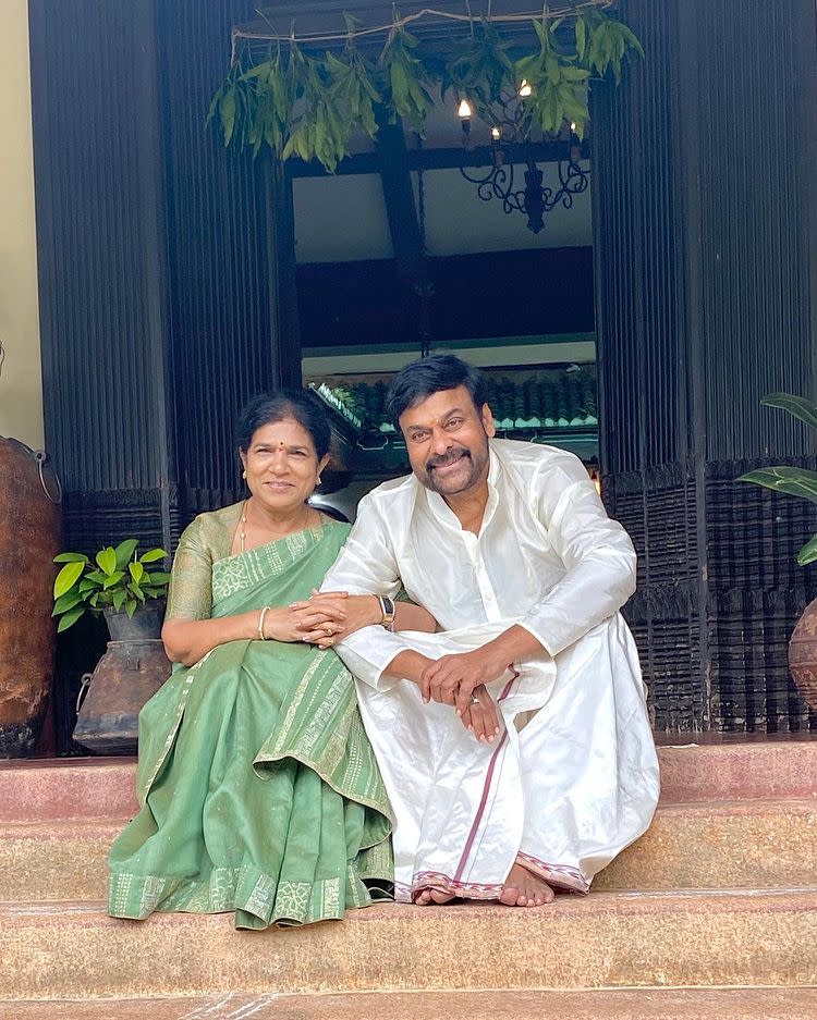 Chiranjeevi and his wife