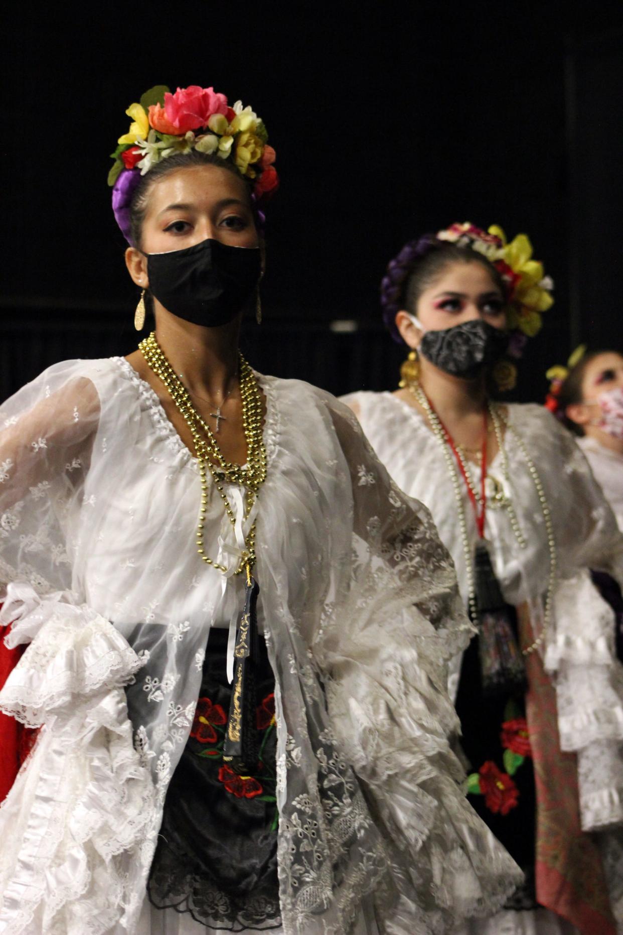 Dancers with Ballet Folklorico Sol Azteca perform during Holland's second annual International Festival at the Holland Civic Center, Aug. 21, 2021. Ballet Folklorico Sol Azteca will perform at the LAUP Fiesta this summer.