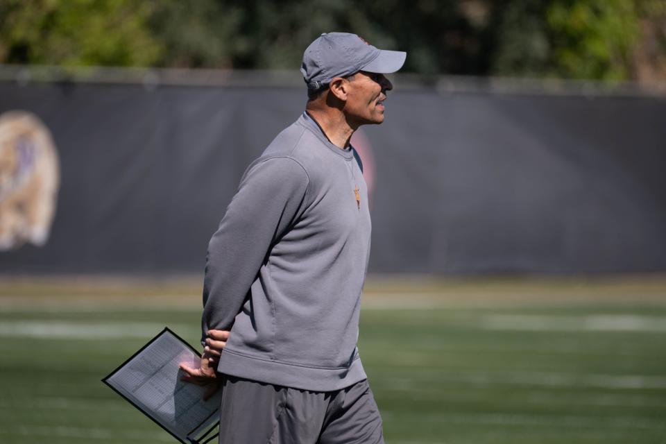 ASU football coach Herm Edwards plummeted in a ranking of Power 5 head coaches in college football for 2022.