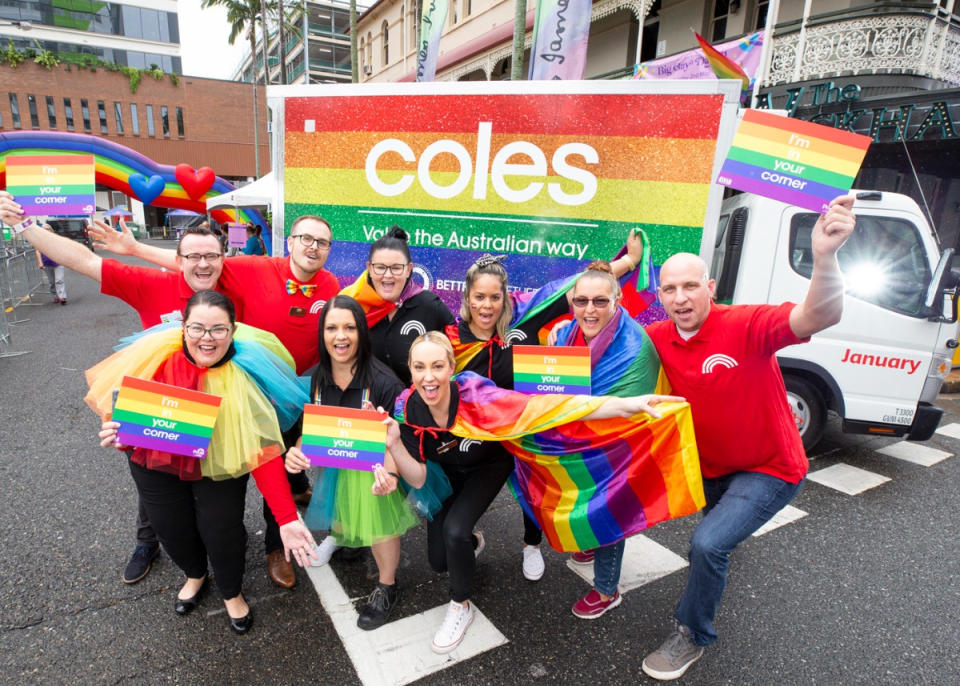 Coles Rainbow Pride Truck