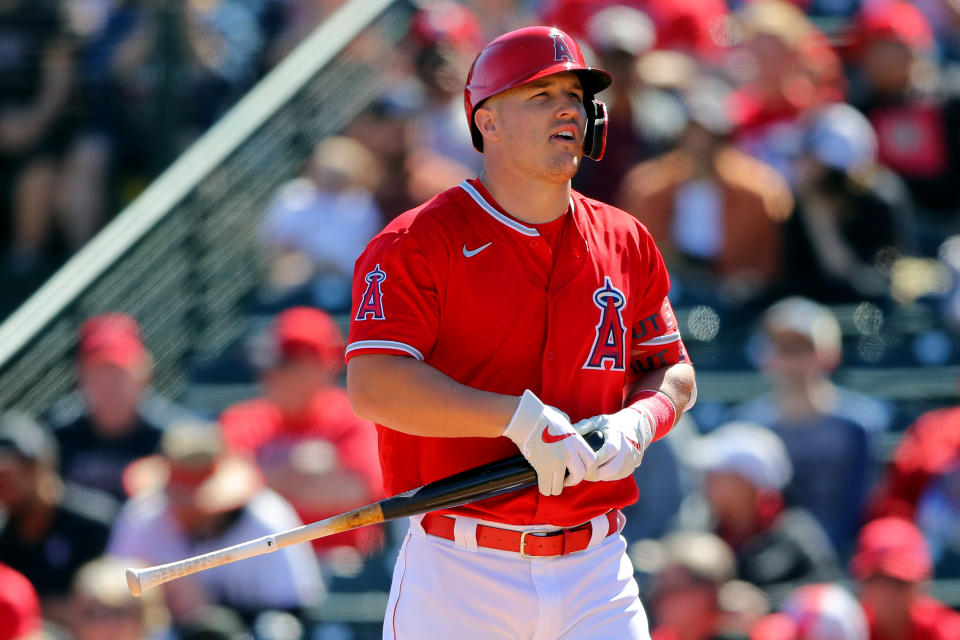 The Angels have placed Mike Trout on the paternity list. (Alex Trautwig/MLB Photos via Getty Images)