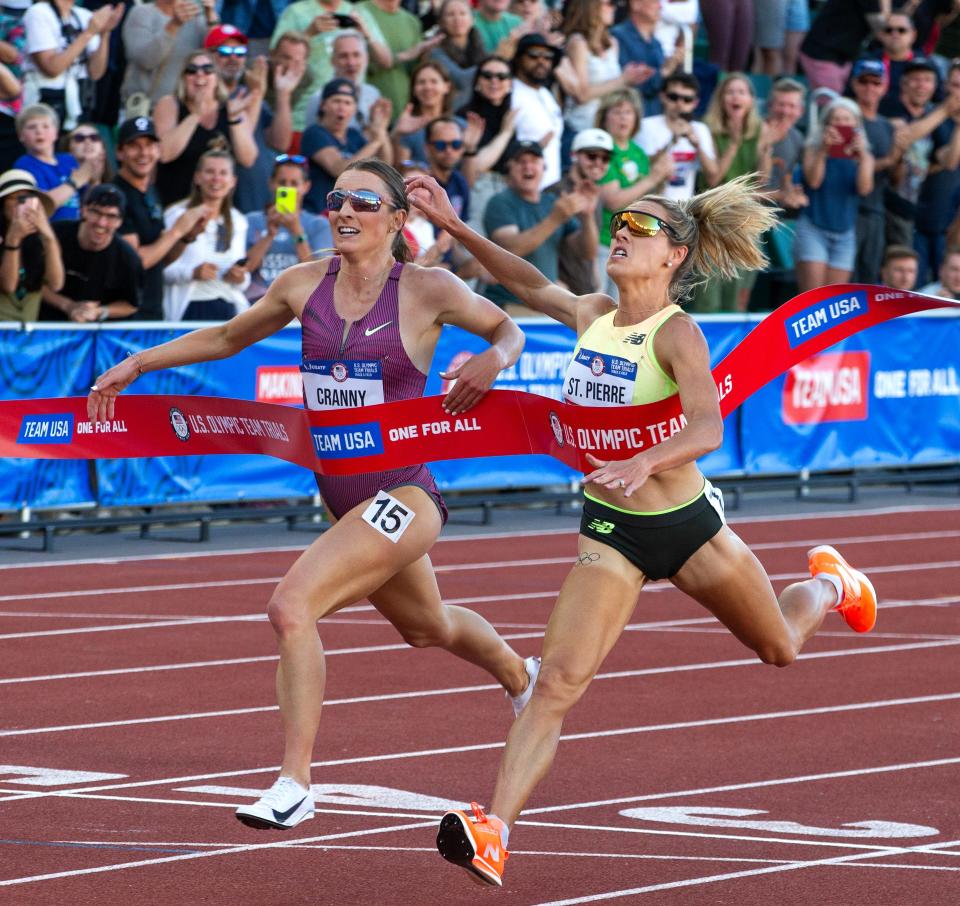 Elle St. Pierre edges Elise Cranny to win the women's 5K title at U.S