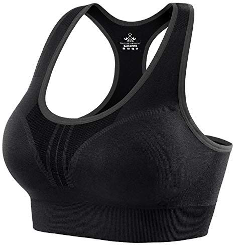 Yvette Sports Bra High Impact Adjustable Criss Cross Back