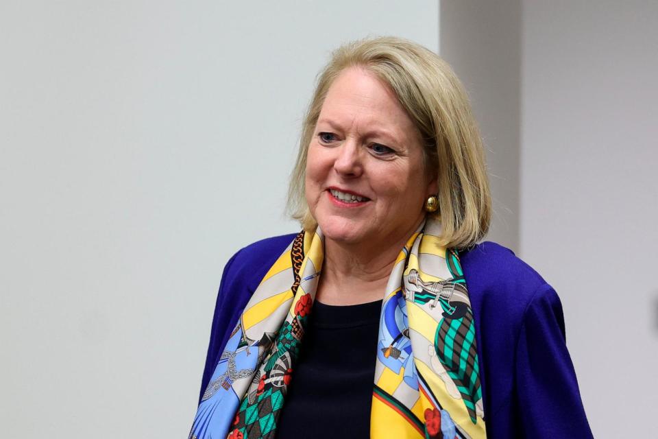 PHOTO: In this Sept. 29, 2022, file photo, Virginia Thomas leaves a closed door meeting with House Select Committee to Investigate the January 6th Attack on the U.S. Capitol, on Capitol Hil in Washington, D.C. (Kevin Dietsch/Getty Images, FILE)