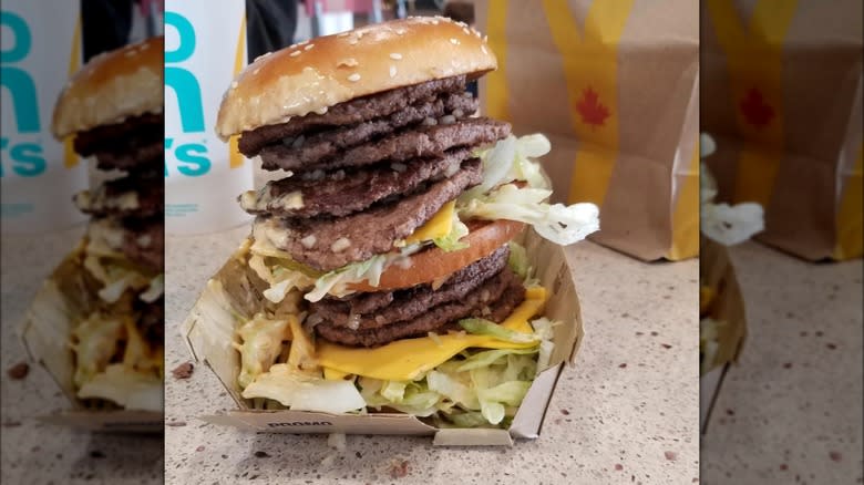 The Monster Mac McDonald's burger